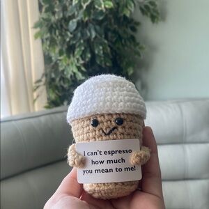 Crocheted Coffee Cup Plush